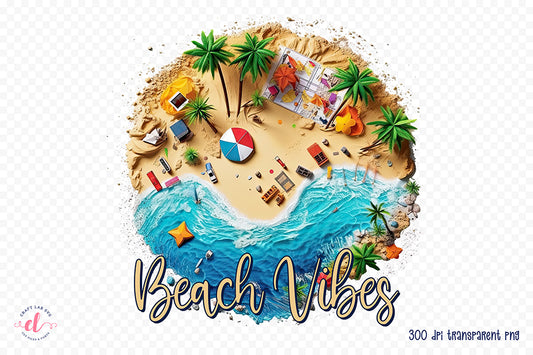 Beach Sublimation Design | Beach Vibes