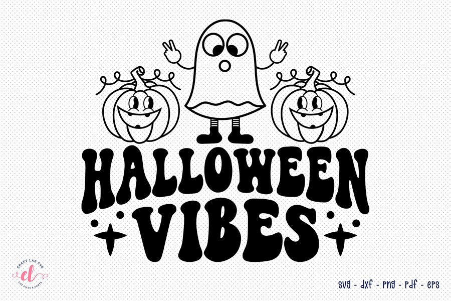 Retro Halloween SVG, Halloween Vibes SVG