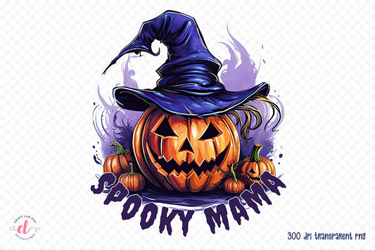 Halloween Sublimation Design, Spooky Mama