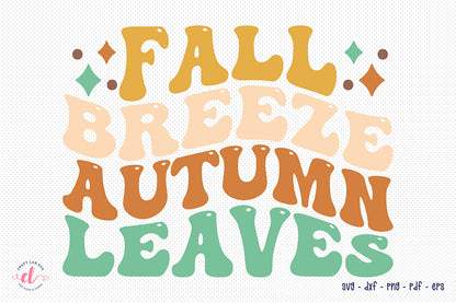 Retro Fall SVG Cut File