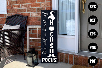 Halloween Porch / Vertical Sign SVG Design