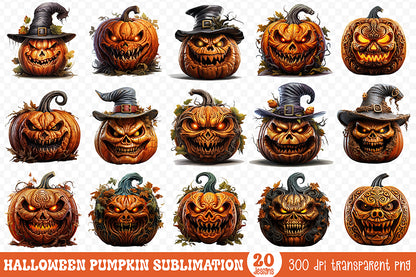 Halloween Pumpkin Sublimation Bundle