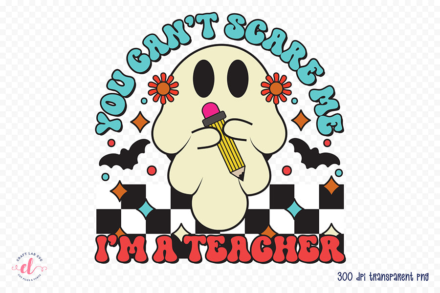 Halloween Teacher PNG Sublimation Design