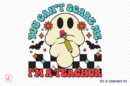 Halloween Teacher PNG Sublimation Design