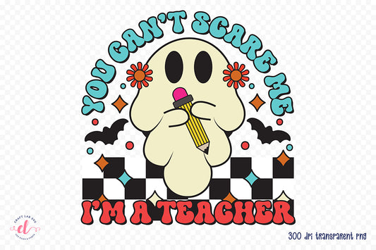 Halloween Teacher PNG Sublimation Design