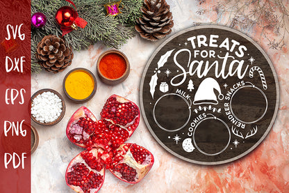 Treats for Santa SVG | Christmas Tray SVG