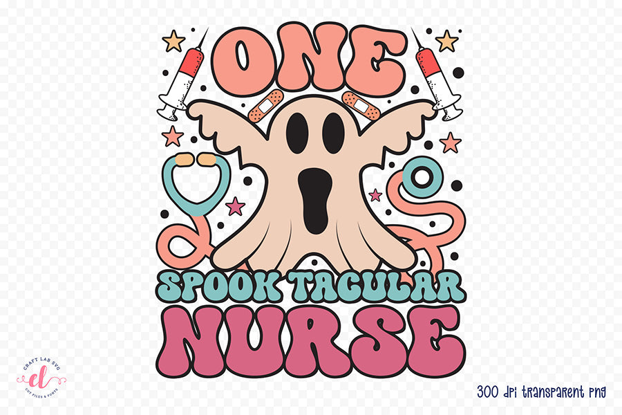 One Spook Tacular Nurse PNG Sublimation