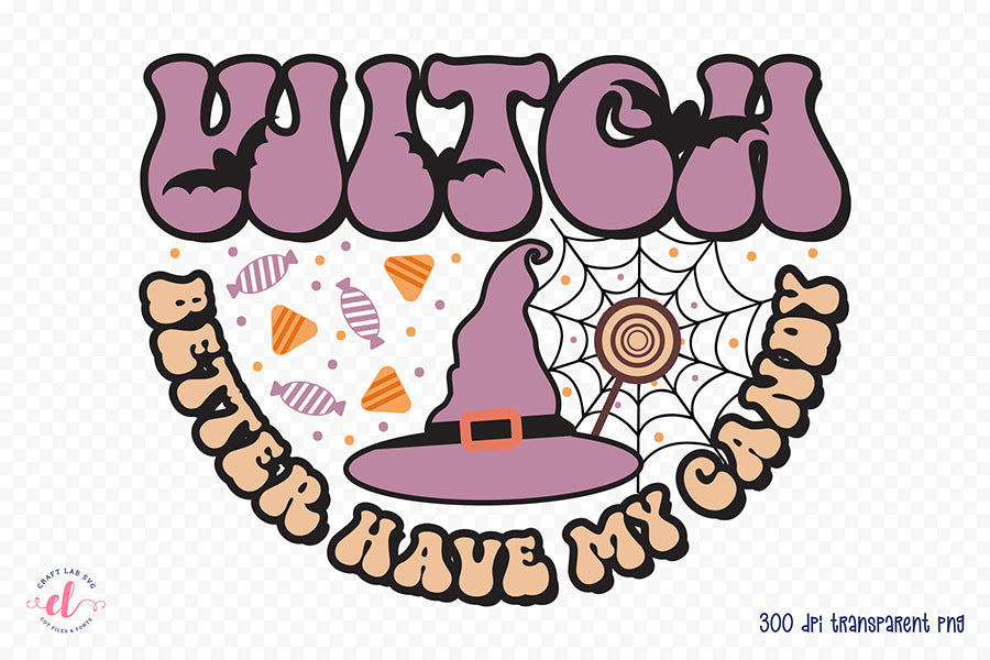 Halloween Witch Sublimation Design