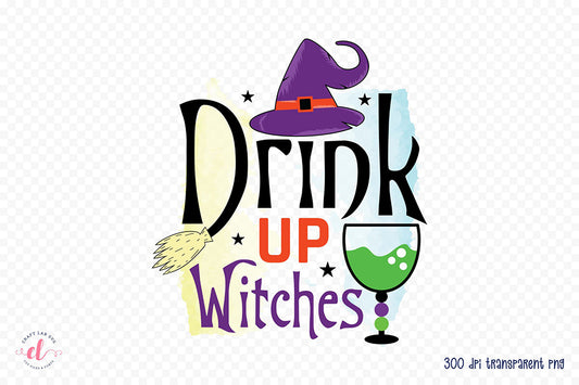 Halloween Witch PNG - Drink up Witches