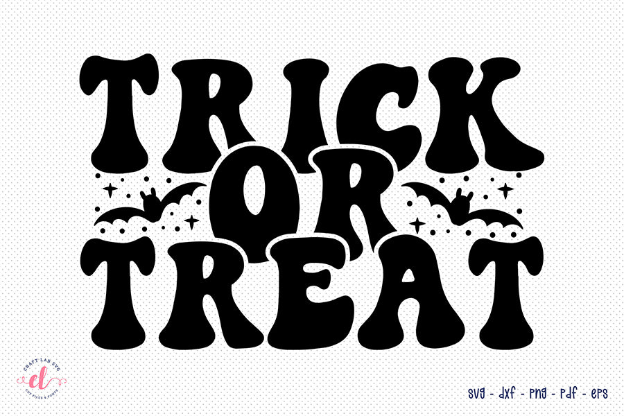 Retro Halloween SVG - Trick or Treat SVG