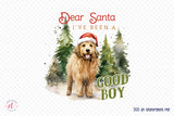 Dear Santa I've Been a Good Boy PNG, Funny Christmas Dog