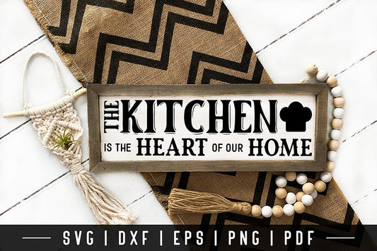 Kitchen is the Heart of Our Home SVG Vintage Sign