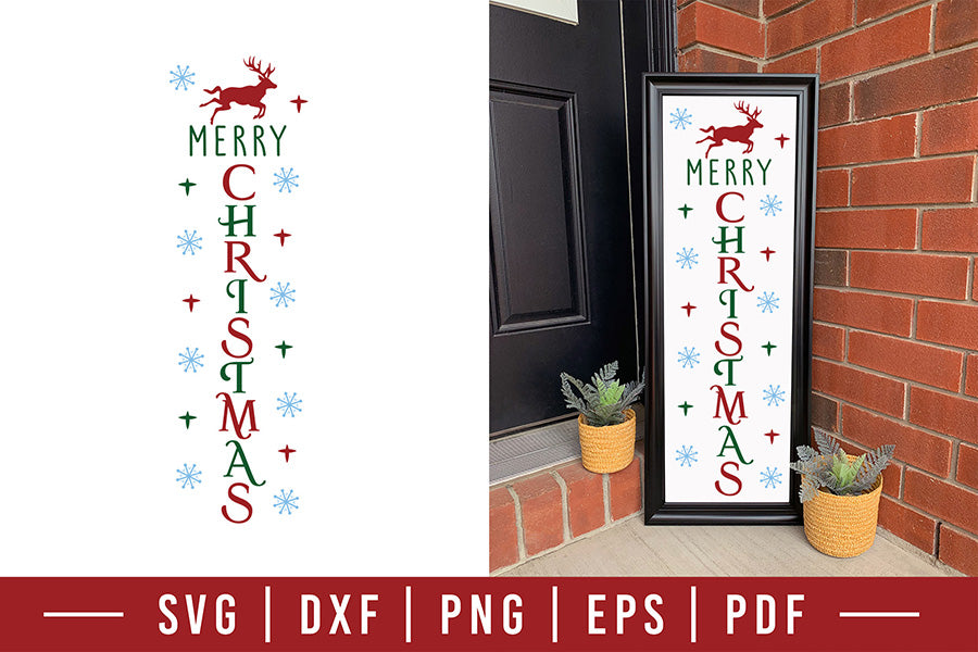 Merry Christmas Porch Sign SVG