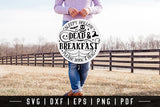 Halloween Round Sign SVG - Dead & Breakfast SVG
