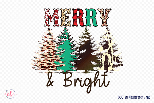 Western Christmas Sublimation - Merry & Bright