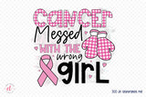 Cancer Messed with the Wrong Girl, Breast Cancer PNG