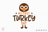 My First Turkey Day SVG Cut File