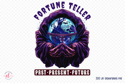 Halloween Sublimation Design - Fortune Teller