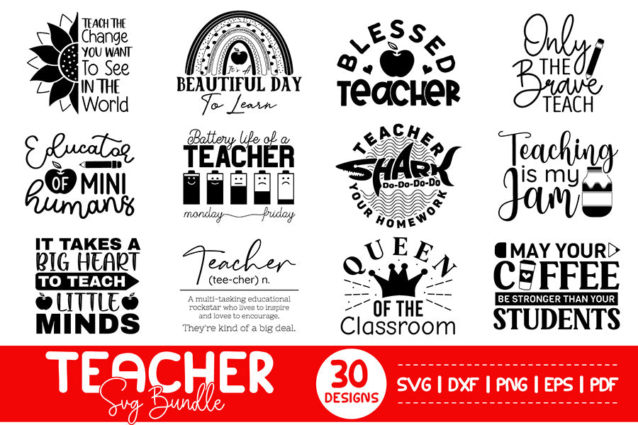 Teacher SVG Bundle