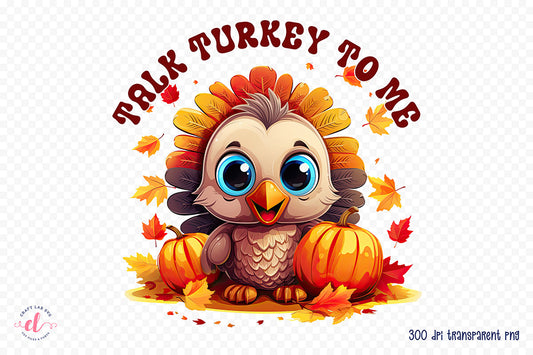 Thanksgiving Sublimation PNG | Talk Turkey to Me