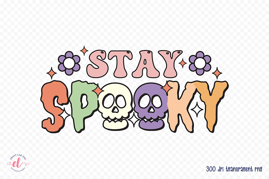 Stay Spooky PNG | Retro Halloween Sublimation