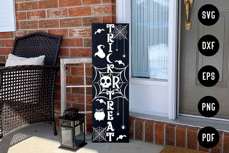 Trick or Treat SVG | Halloween Porch Sign SVG
