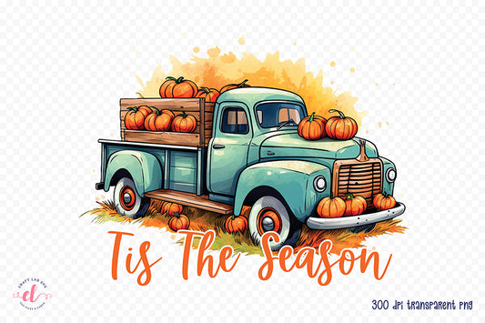 Fall Sublimation Design, Tis the Season PNG