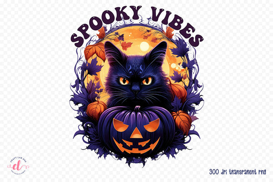 Spooky Vibes - Halloween PNG Sublimation