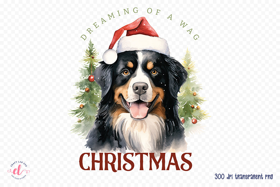 Dreaming of a Wag Christmas, Funny Dog Saying