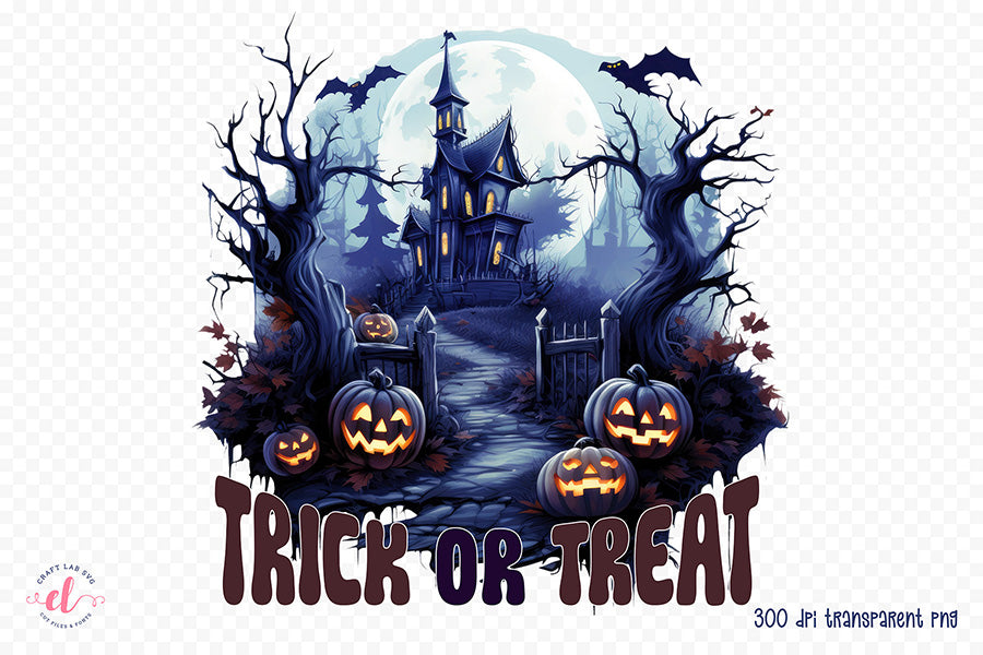 Halloween Sublimation Design, Trick or Treat