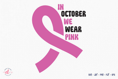 Breast Cancer Awareness SVG Design