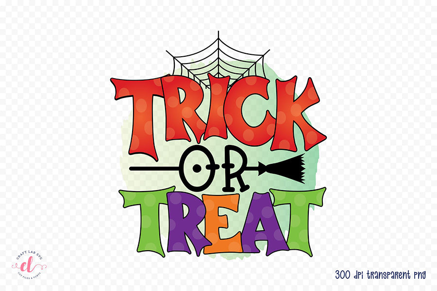 Trick or Treat PNG, Halloween PNG Sublimation