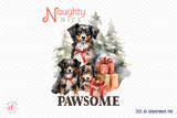 Naughty Nice Pawsome, Funny Christmas Dog Saying