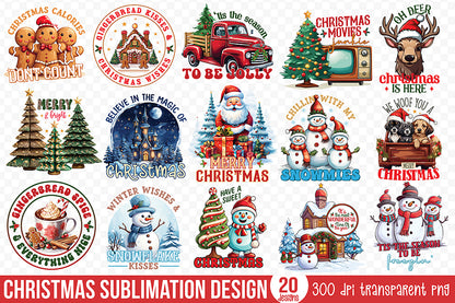 Christmas PNG Sublimation Bundle Vol.4