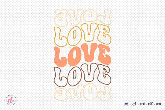 Retro Fall SVG | Love SVG Cut File