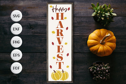 Happy Harvest - Fall Porch Sign SVG