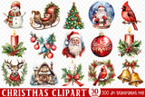 Christmas Sublimation Clipart Bundle