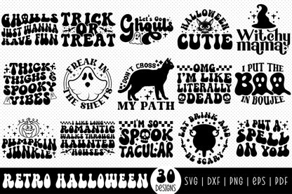 Retro Halloween SVG Bundle