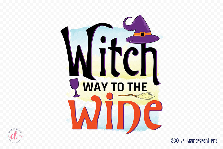 Halloween Witch PNG | Witch Way to the Wine