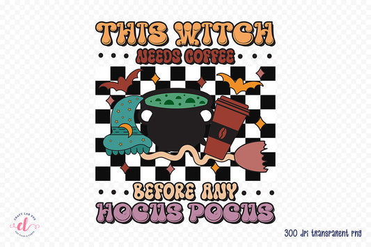 Halloween Witch PNG Sublimation Design