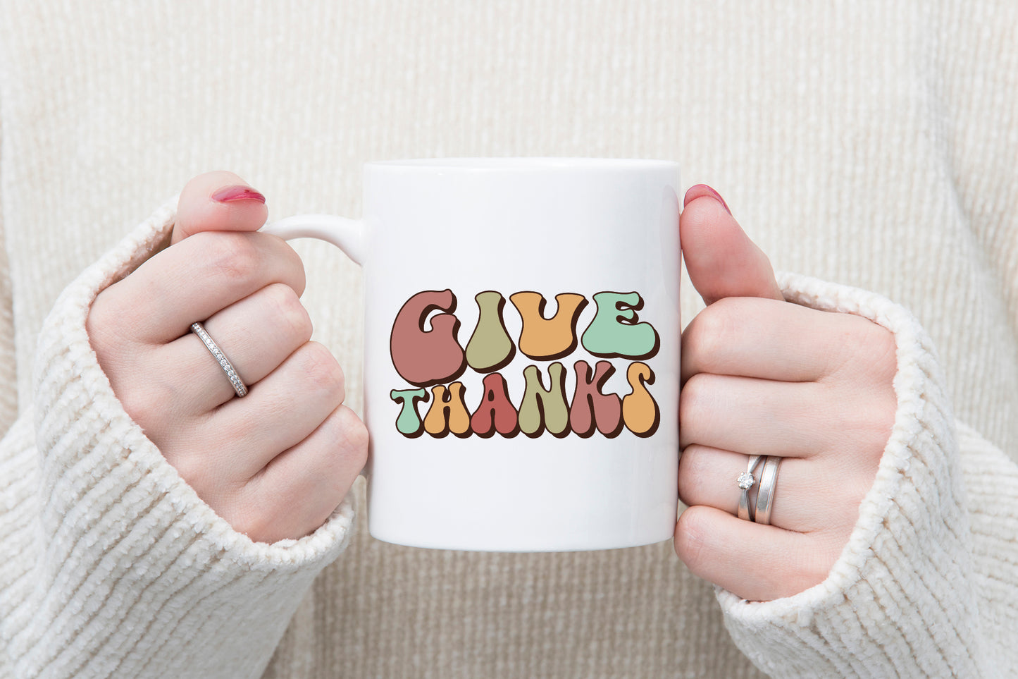 Retro Thanksgiving Sublimation | Give Thanks PNG