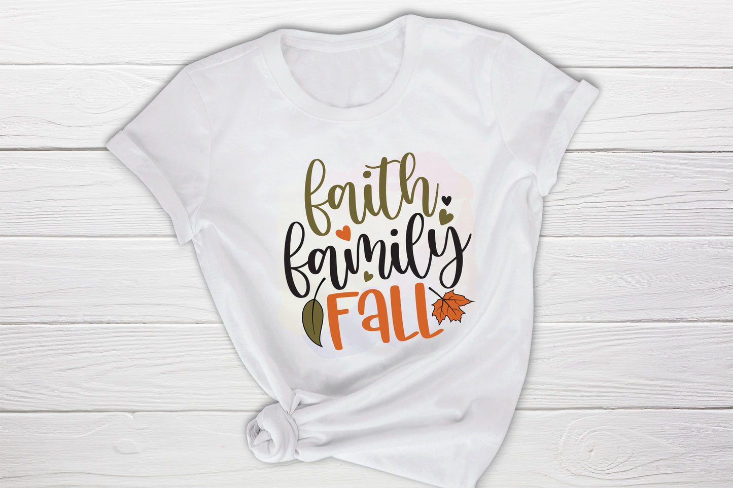 Fall Sublimation Design - Faith Family Fall PNG