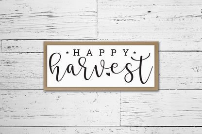 Happy Harvest SVG | Thanksgiving Sign SVG