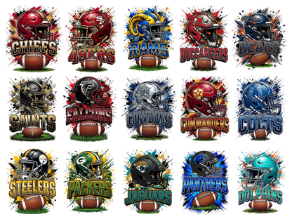 Football Mascot Team PNG Bundle