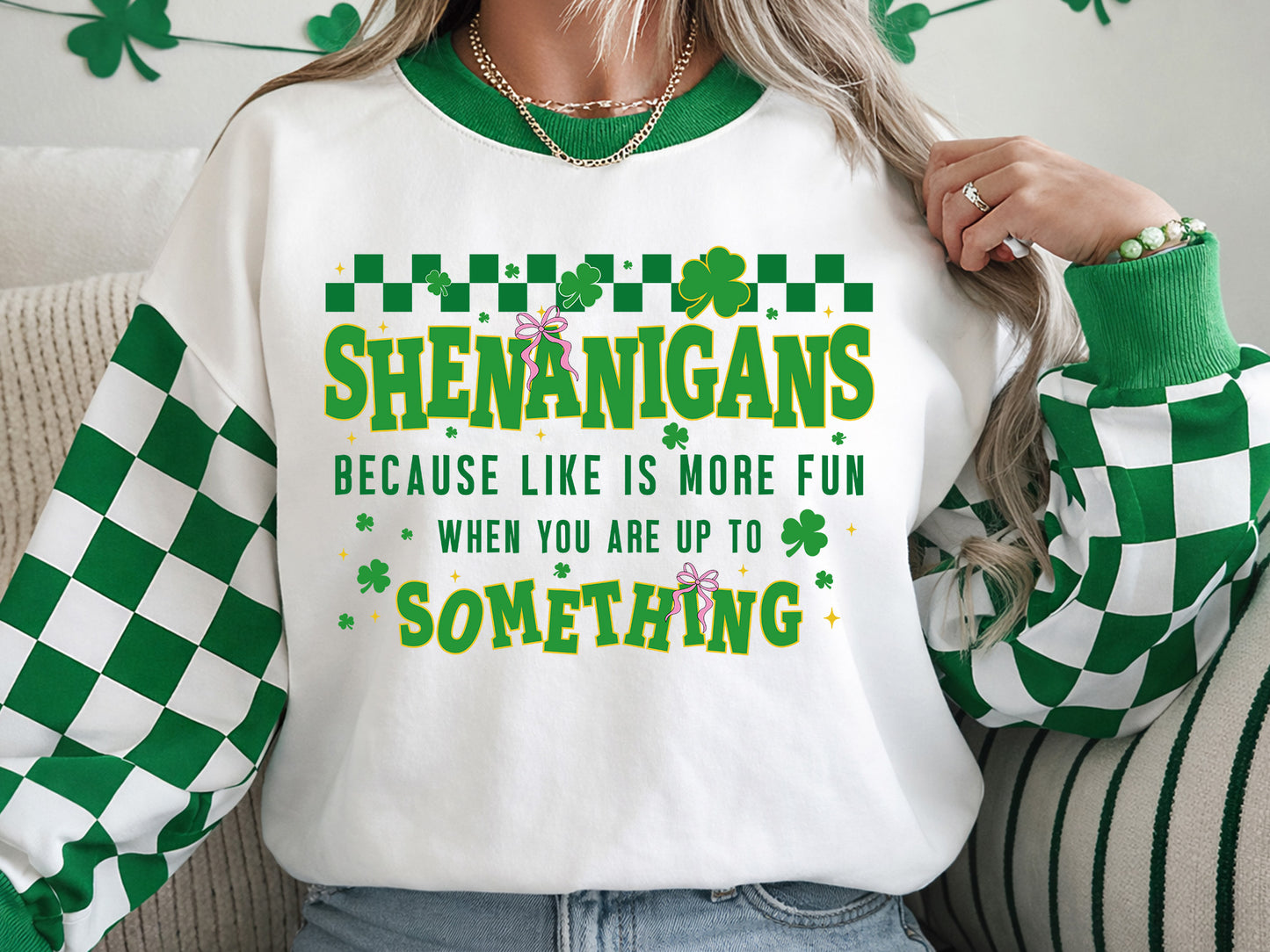 Preppy St Patrick's Day Sublimation Transfer