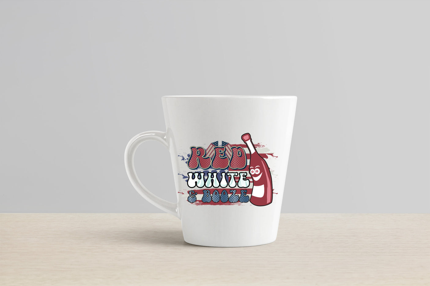 Retro 4th of July Sublimation,  Red White & Booze PNG