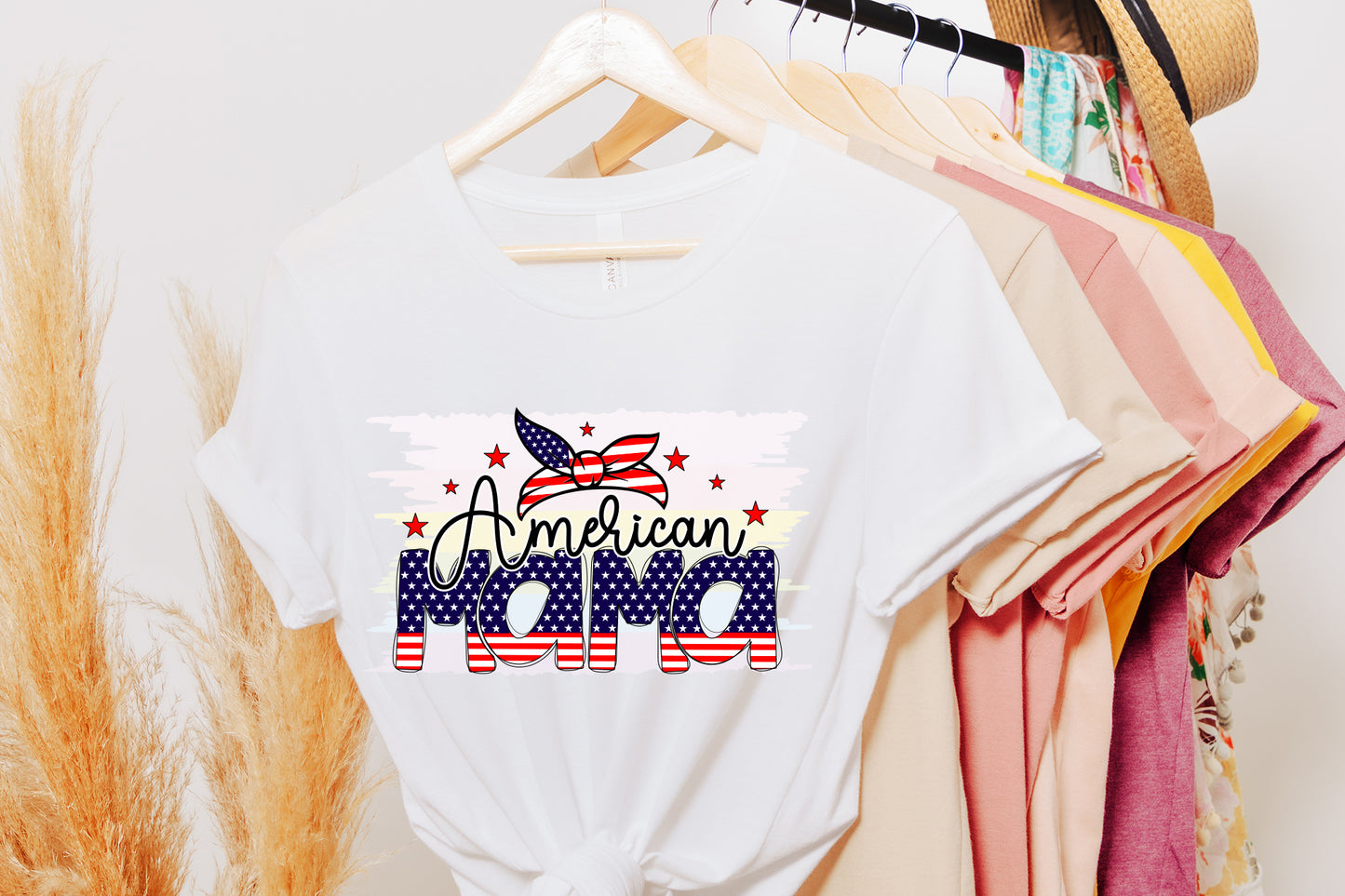 American Mama - Patriotic Sublimation Design