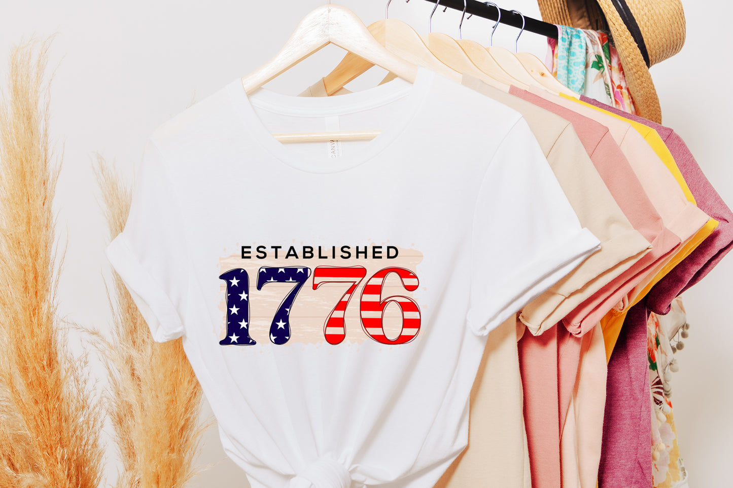 Patriotic Sublimation Design | Established 1776 PNG