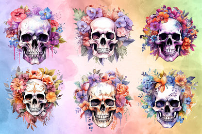 Fairy Skull Floral Sublimation Bundle