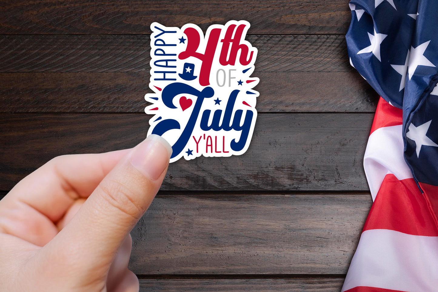 4th of July Sticker | Happy 4th of July Y'all